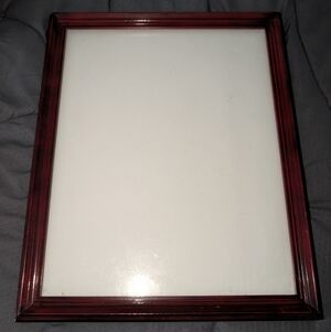 Cherry Wood Frame with White Background 11x14"